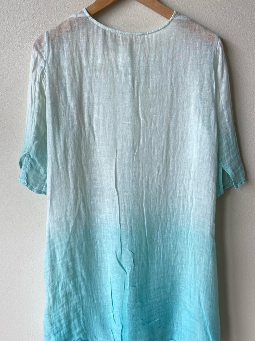 Eileen Fisher 100% Linen Button Down
Ombre Dip Dye Tunic - Picture 6 of 8
